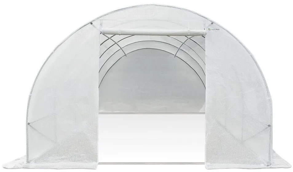 Folie tunnel met metalen frame 3x8m wit Garden Point