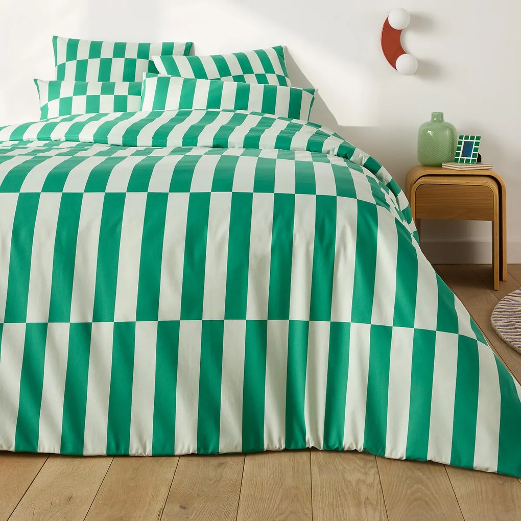Kussensloop 50% gerecycled katoen, Tabaka groen