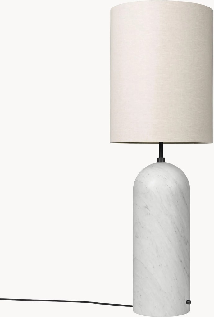 Dimbare vloerlamp Gravity met marmeren voet, H 130 cm