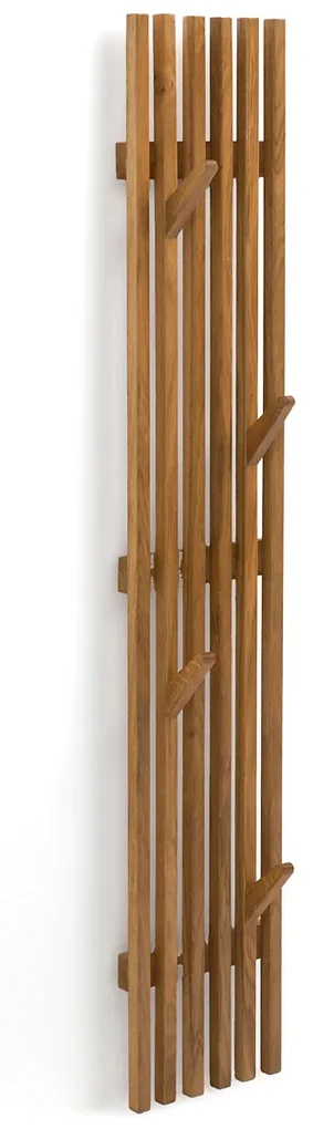 Wandkapstok in massief eik, 4 haken, Anies