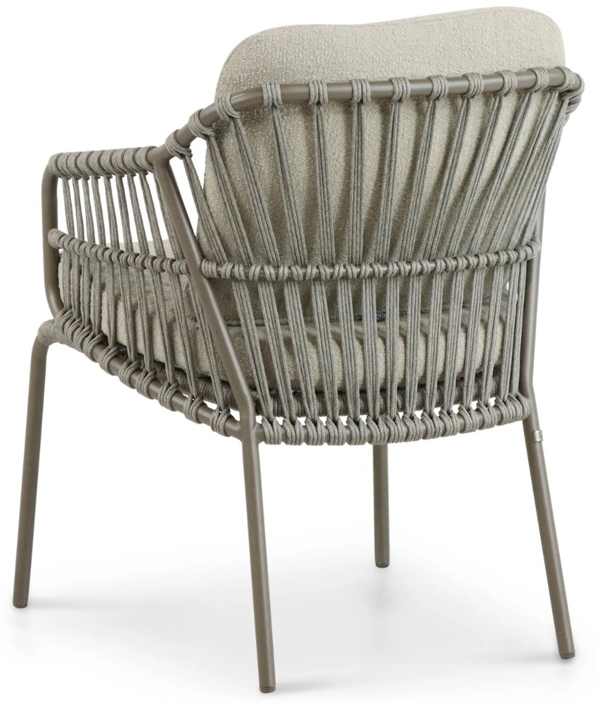 Tuinset 6 personen  Aluminium/rope Taupe 4 Seasons Outdoor Capalbio/Leafline