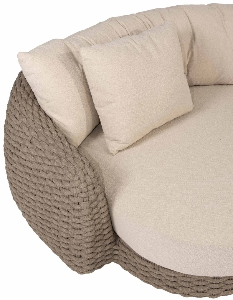 4 Seasons Outdoor Maxime chaise loungebank terre LoungebankLoungeset   bruin weerbestendig