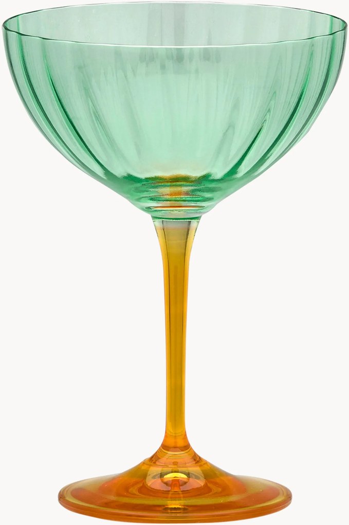 Champagneglazen Jazzy Arancia, 2-delig