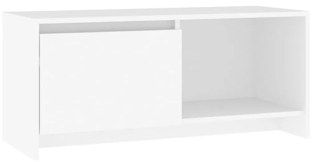 vidaXL Tv-meubel 90x35x40 cm bewerkt hout wit