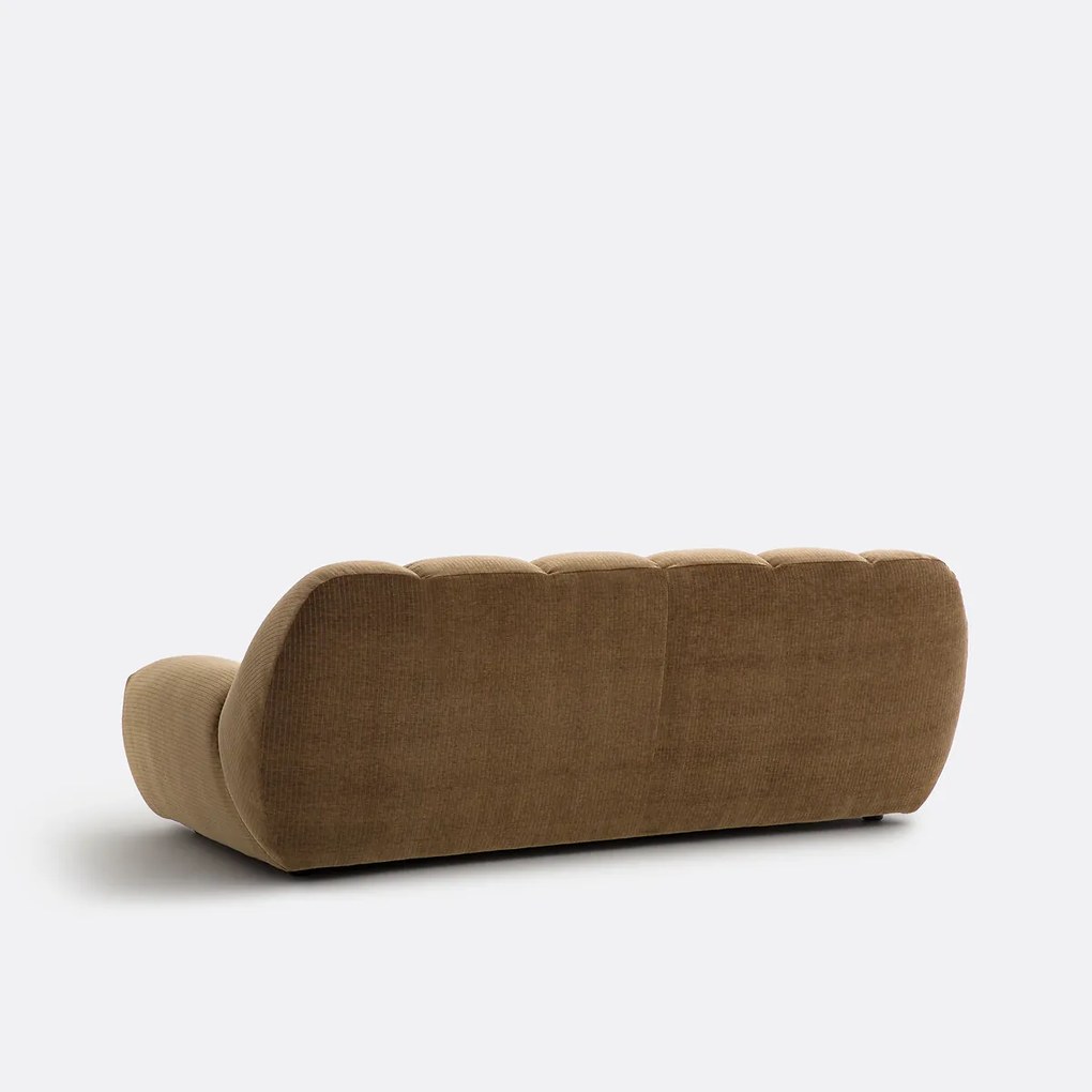 Vintage 3-zitsbank in ribfluweel, Nuria