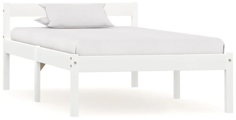 vidaXL Bedframe met 2 lades massief grenenhout wit 90x200 cm