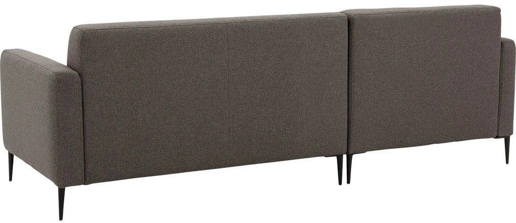 Goossens  Key West bruin, stof, 2-zits, modern design