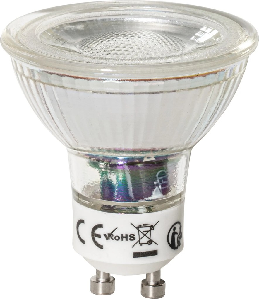Set van 5 GU10 dimbare LED lampen 7W 600 lm 3000K