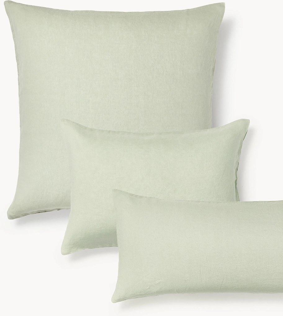 Gewassen linnen kussenhoes Airy