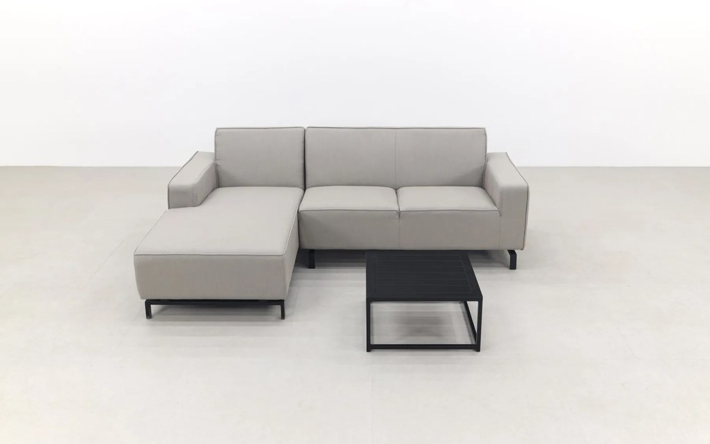 Boavista/Toronto loungebank chaise longue - Nature Grey - 3-delig - rechts