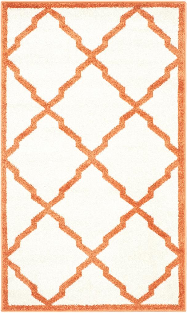 Safavieh | In- & outdoor vloerkleed Lila 150 x 240 cm beige, oranje vloerkleden polypropyleen, latex, katoen vloerkleden & woontextiel vloerkleden