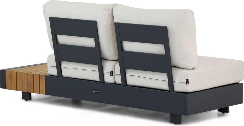 Hoek loungeset 5 personen Aluminium Zand/Beige  Santika Furniture Santika