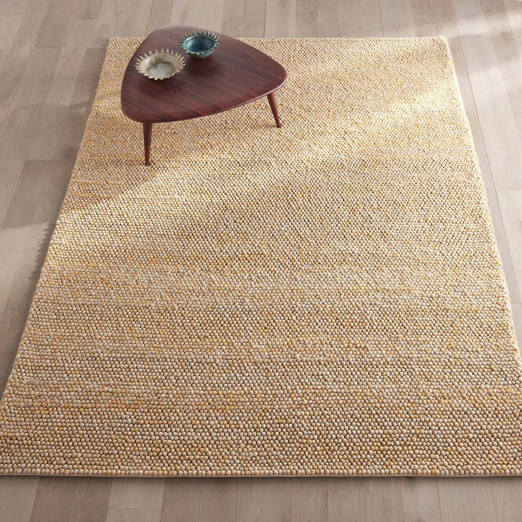 Vloerkleed in wol, handgeweven, Makehta