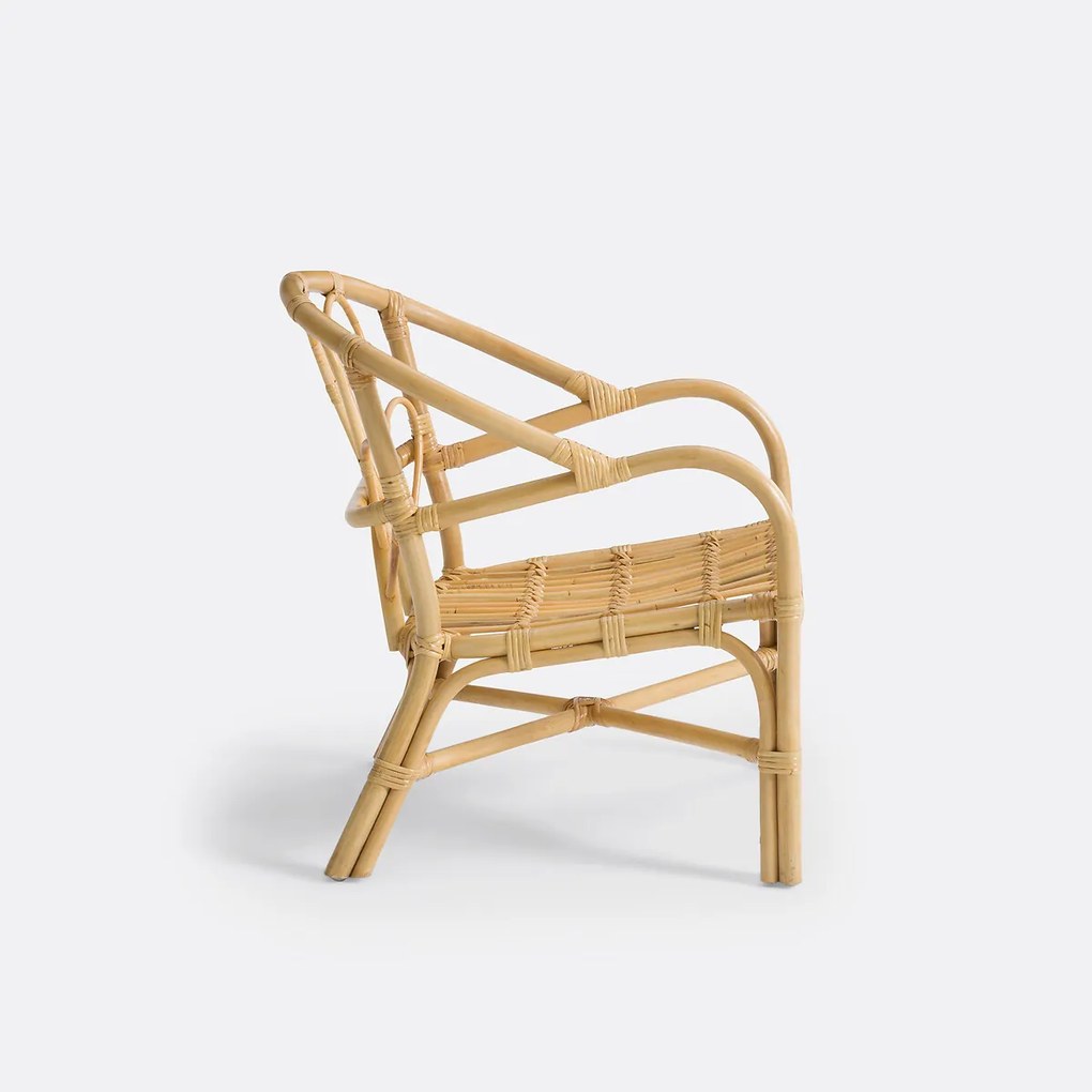 Fauteuil in rotan, voor kinderen, Roxana