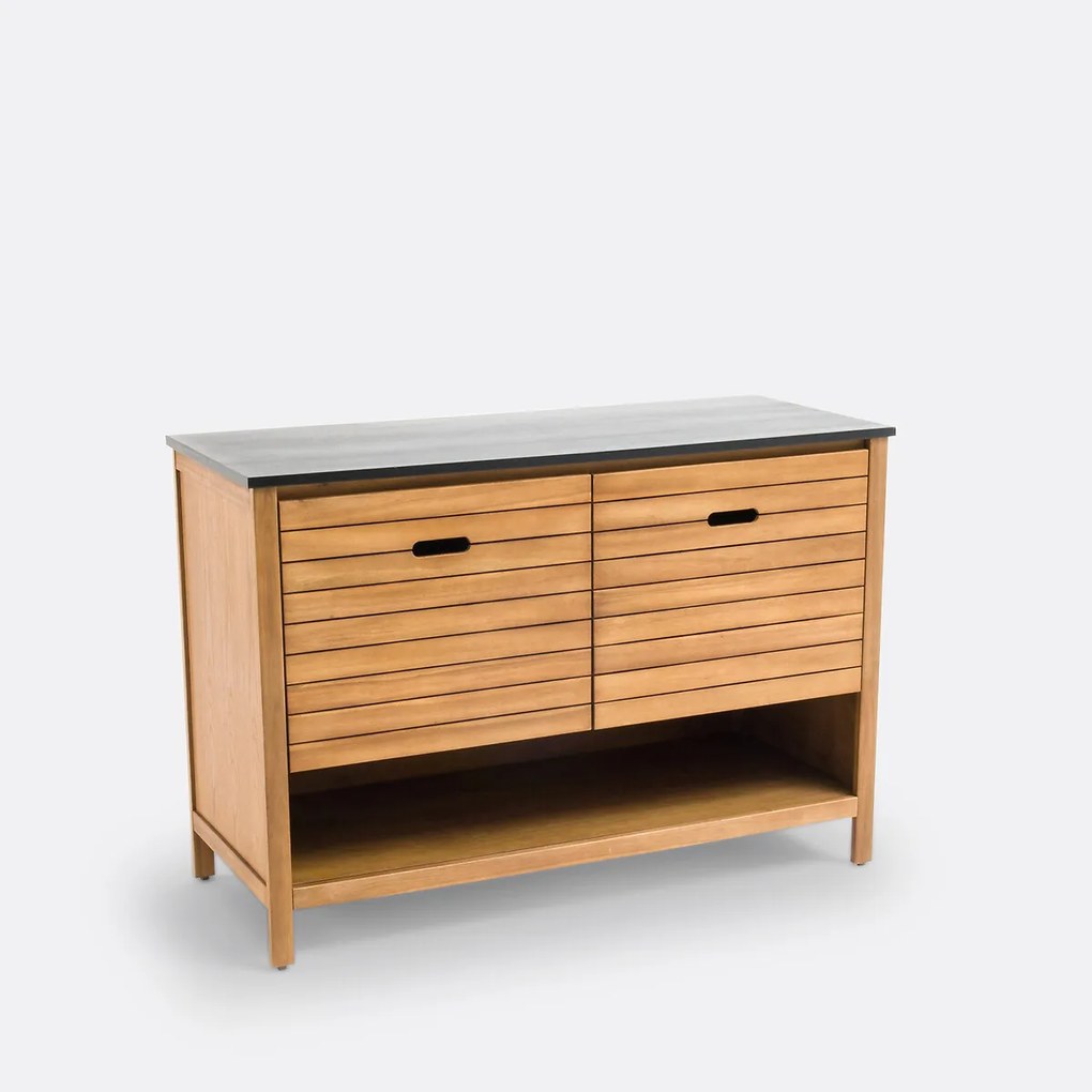 Meubel voor wastafel Saturne, acacia, L120 cm