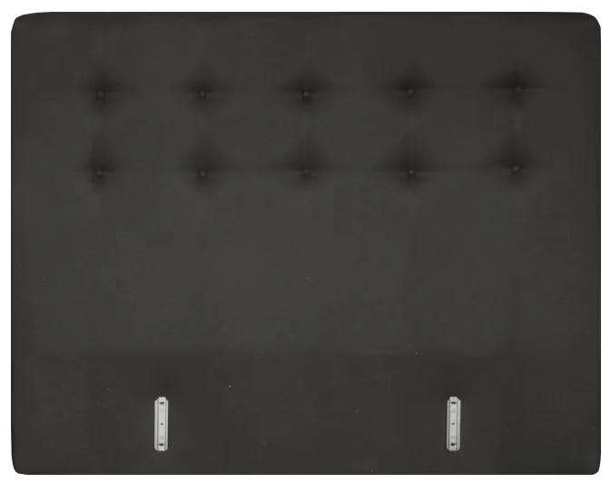 Boxspring hoofdbord | stof Inari antraciet 96 | 140 cm geknoopt