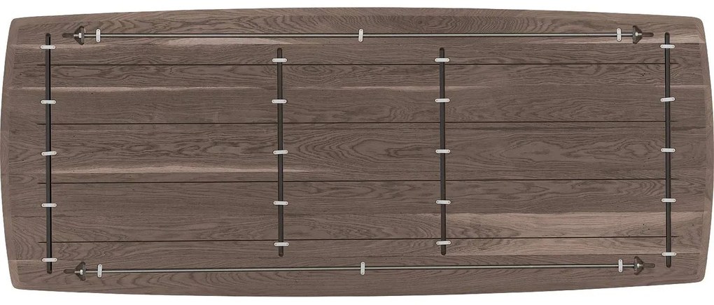 Goossens Excellent Eettafel Uniek, Semi rechthoekig 260 x 100 cm