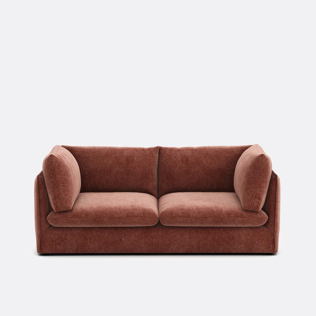 3-zits rechte bank in gevlekt polyester, MALO