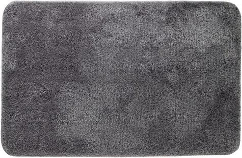 Badmat Antislip Sealskin Angora Polyester Grijs 60x90cm