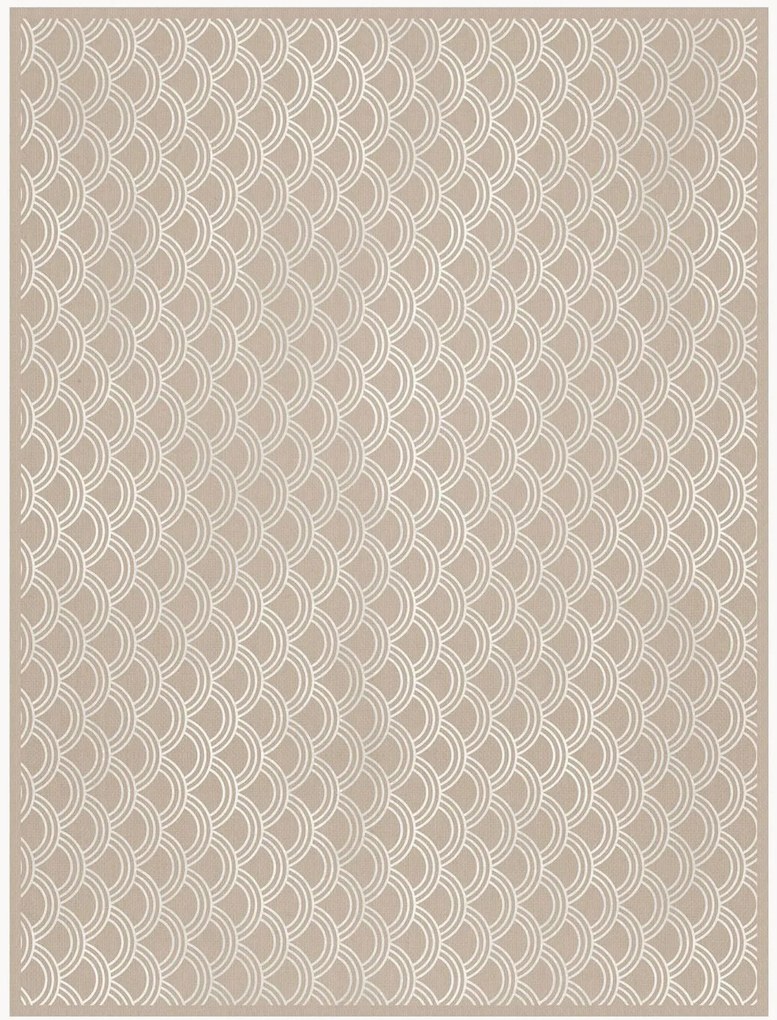 Vinyl vloerkleed Olas Japonesas Beige