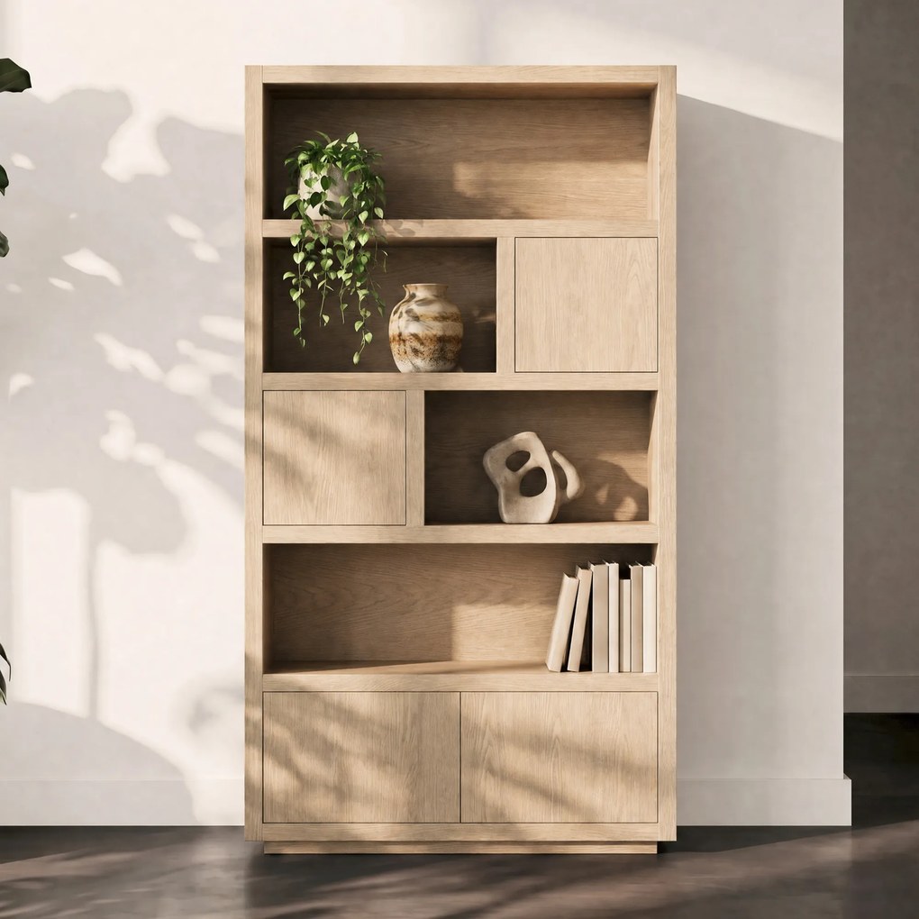Vakkenkast Naturel Eiken 120 Cm - 120x42x220cm.