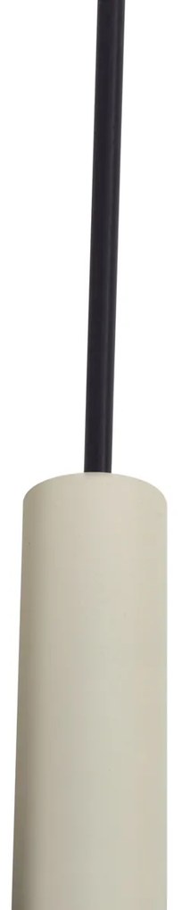 Modern railsysteem met 3 hanglampen beige met zwart 1-fase - Slimline Keno G9 Scandinavisch Binnenverlichting Lamp