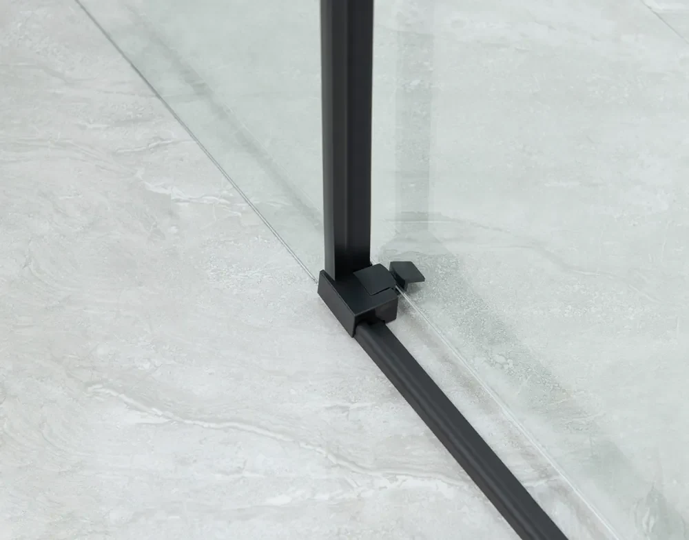 Saniclear Slide black douchecabine 120x80cm zwart mat
