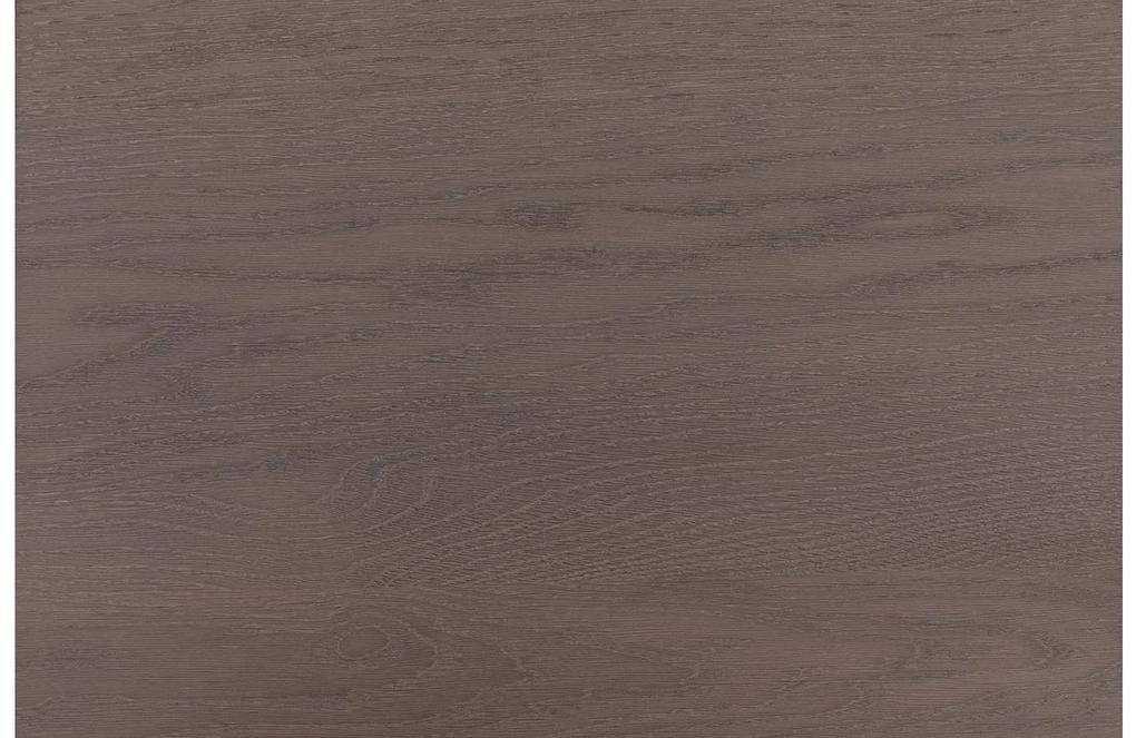 Goossens Hoektafel Clear, hout eiken donker bruin, stijlvol landelijk, 75 x 40 x 75 cm