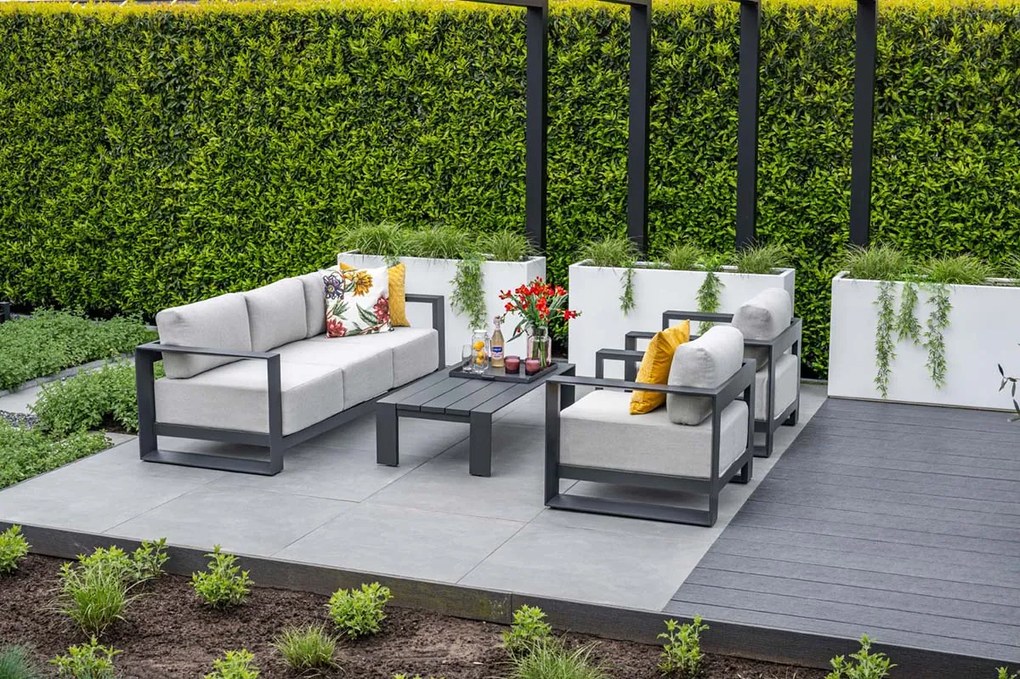 Garden Impressions Malakka loungeset 4-delig valley sand