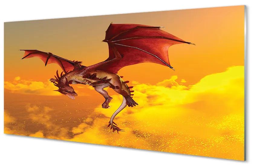 Foto in plexiglas Wolken dragon sky 100x50 cm
