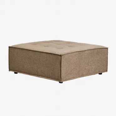 Vermont Stoffen Poef Stof Zandbruin - Sklum