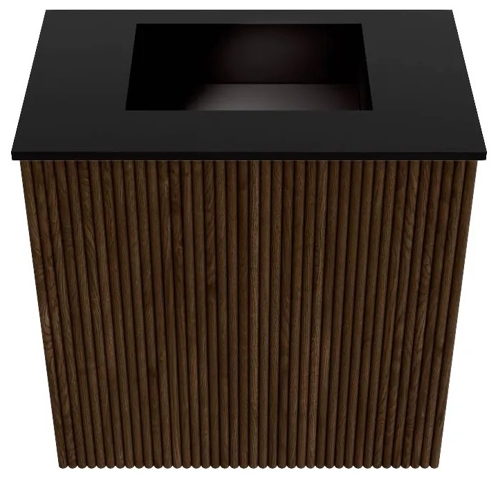 Mondiaz Joya 40cm toiletmeubel walnut met wastafel faye midden zonder kraangat urban
