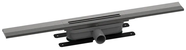 Easy drain R-line Clean Color douchegoot 120cm brushed black chrome rlced1200bbc