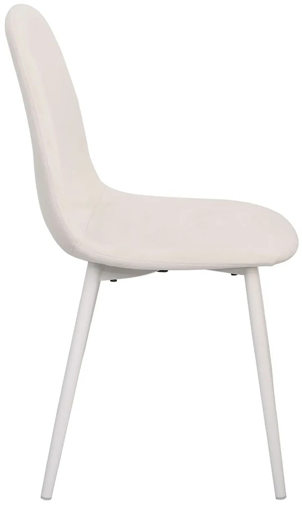 Stoel Teok White Fluweel