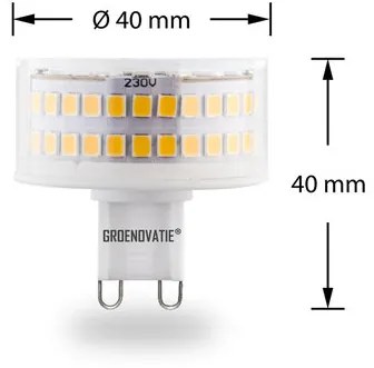 G9 LED Lamp 6W Rond Warm Wit Dimbaar