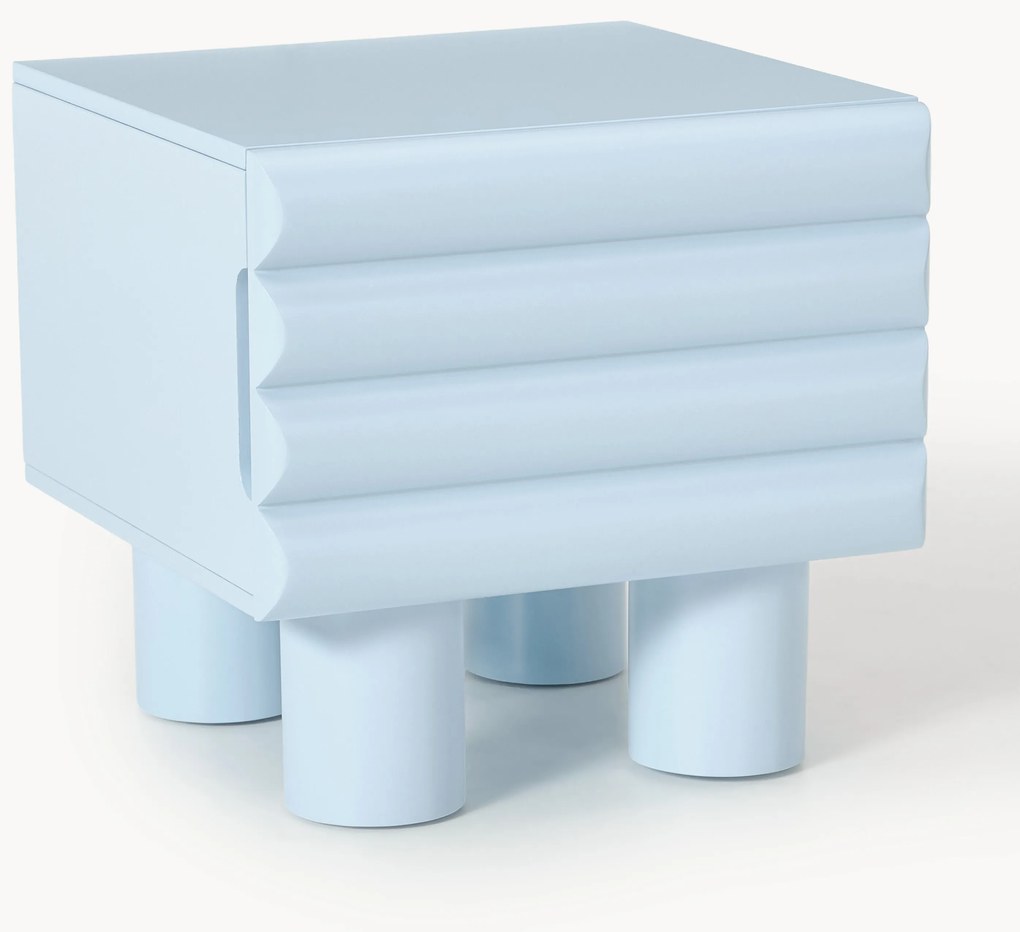 Nachtkastje Fana met lades in blauw