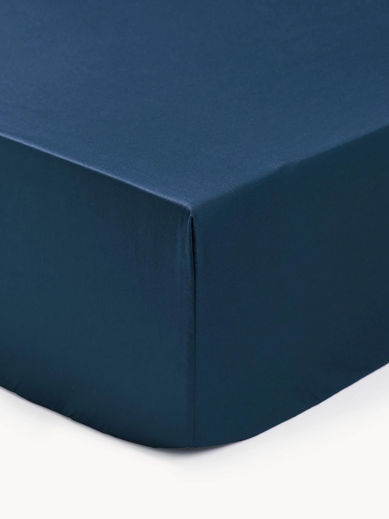 Katoensatijnen hoeslaken Premium