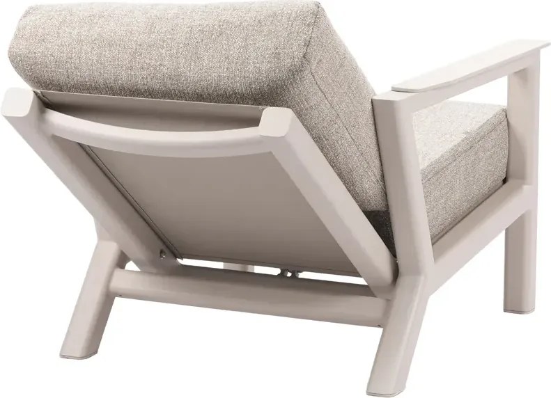 Taste by 4 Seasons Xara verstelbare loungestoel Linen Loungestoel beige weerbestendig