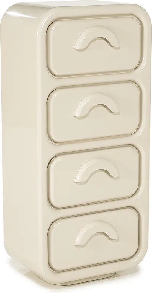 Retro Ladekast Beige - 50x32x108cm.