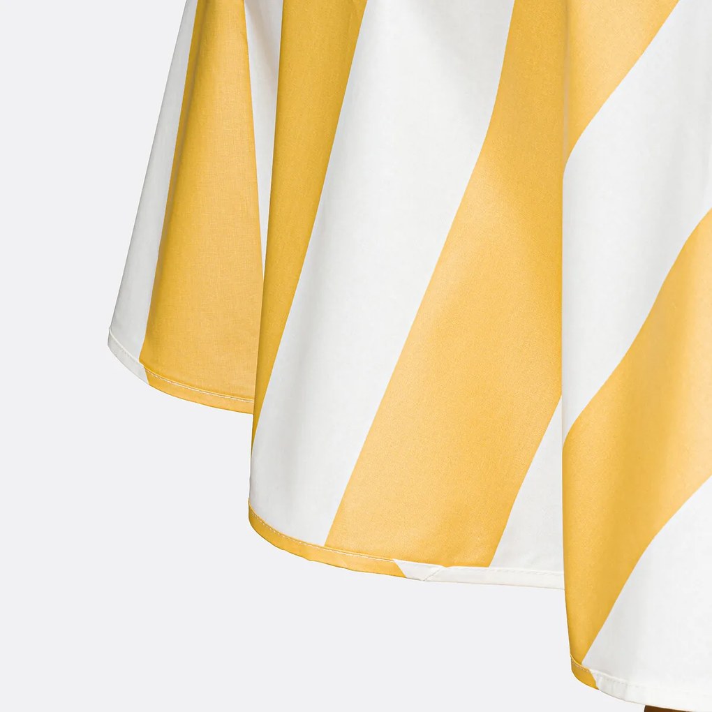 Rond tafelkleed in gecoat katoen, Hendaye