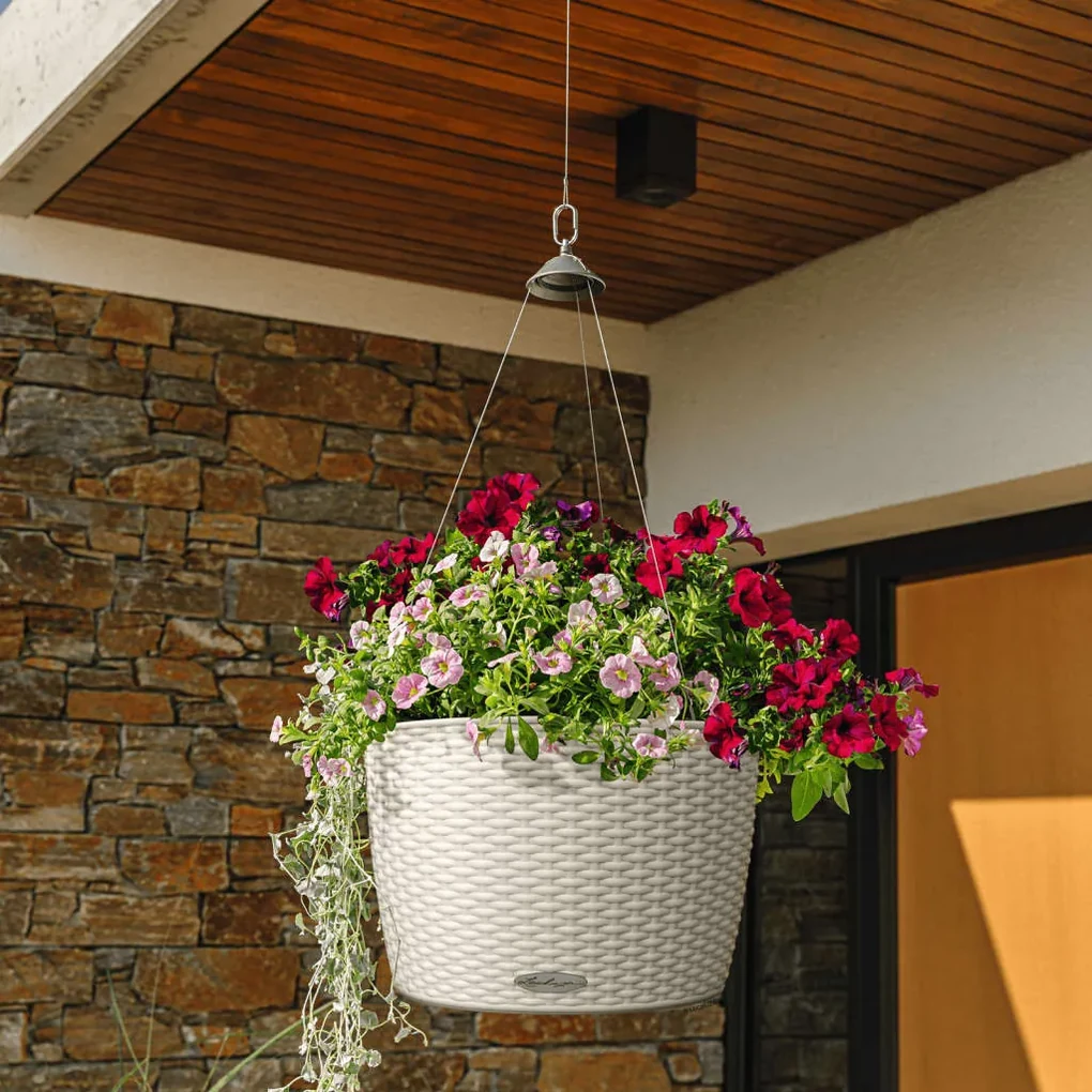 LECHUZA Plantenbak NIDO Cottage 35 ALL-IN-ONE lichtgrijs