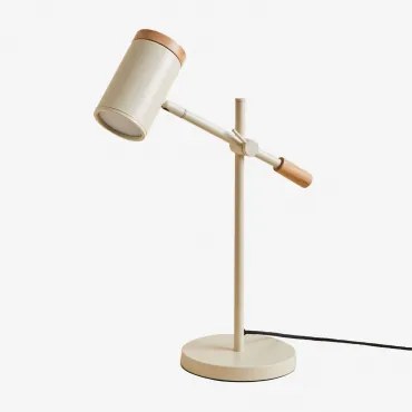 Draaibare Tafellamp Van Ijzer Amaranto Tapioca Beige - Sklum