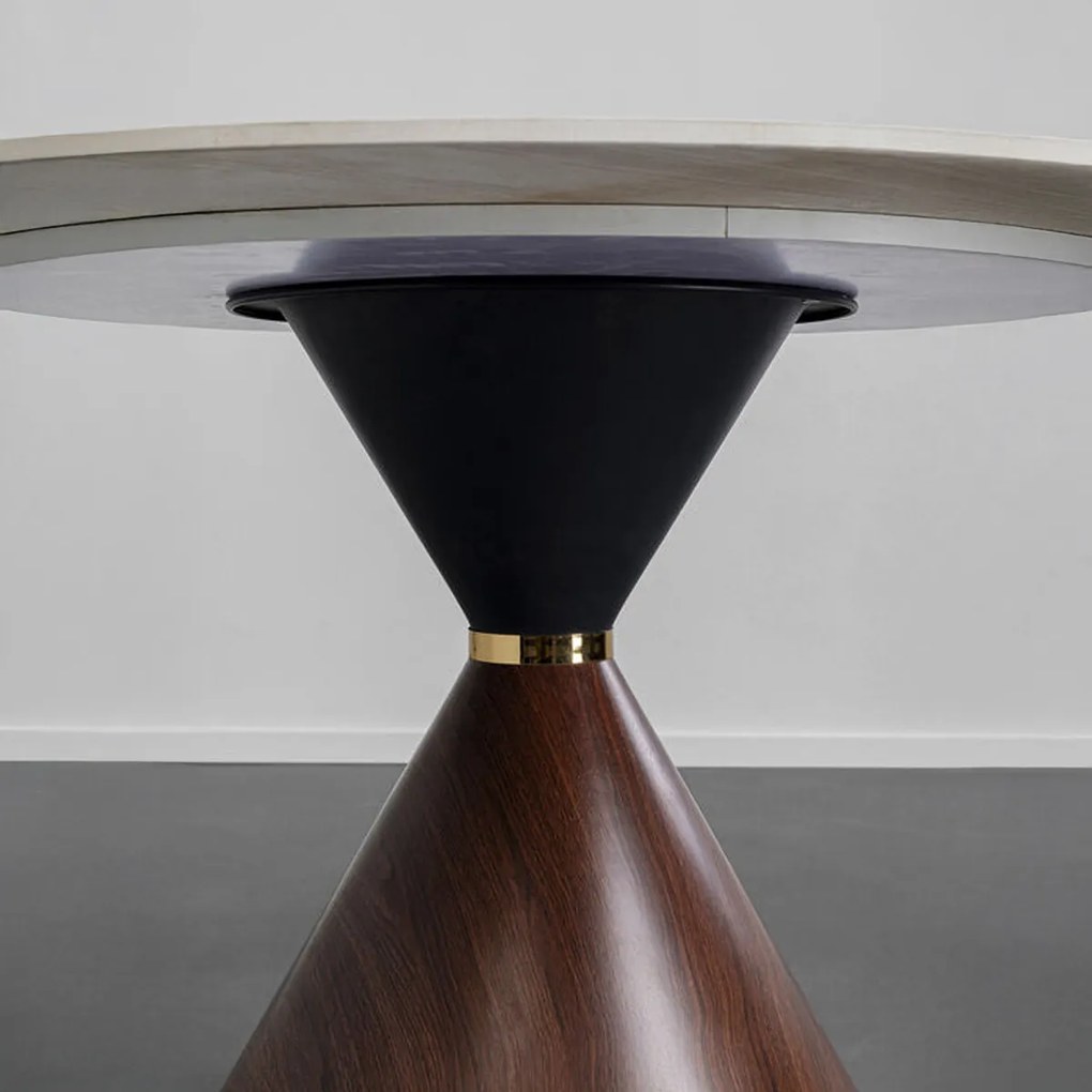 Kare Design Cono Ronde Eettafel Marmerlook 120 - 120 X 120cm.