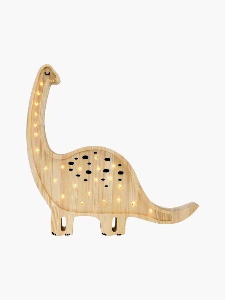 Handgemaakte LED-kinderlamp Diplodocus met timerfunctie en afstandsbediening, dimbaar