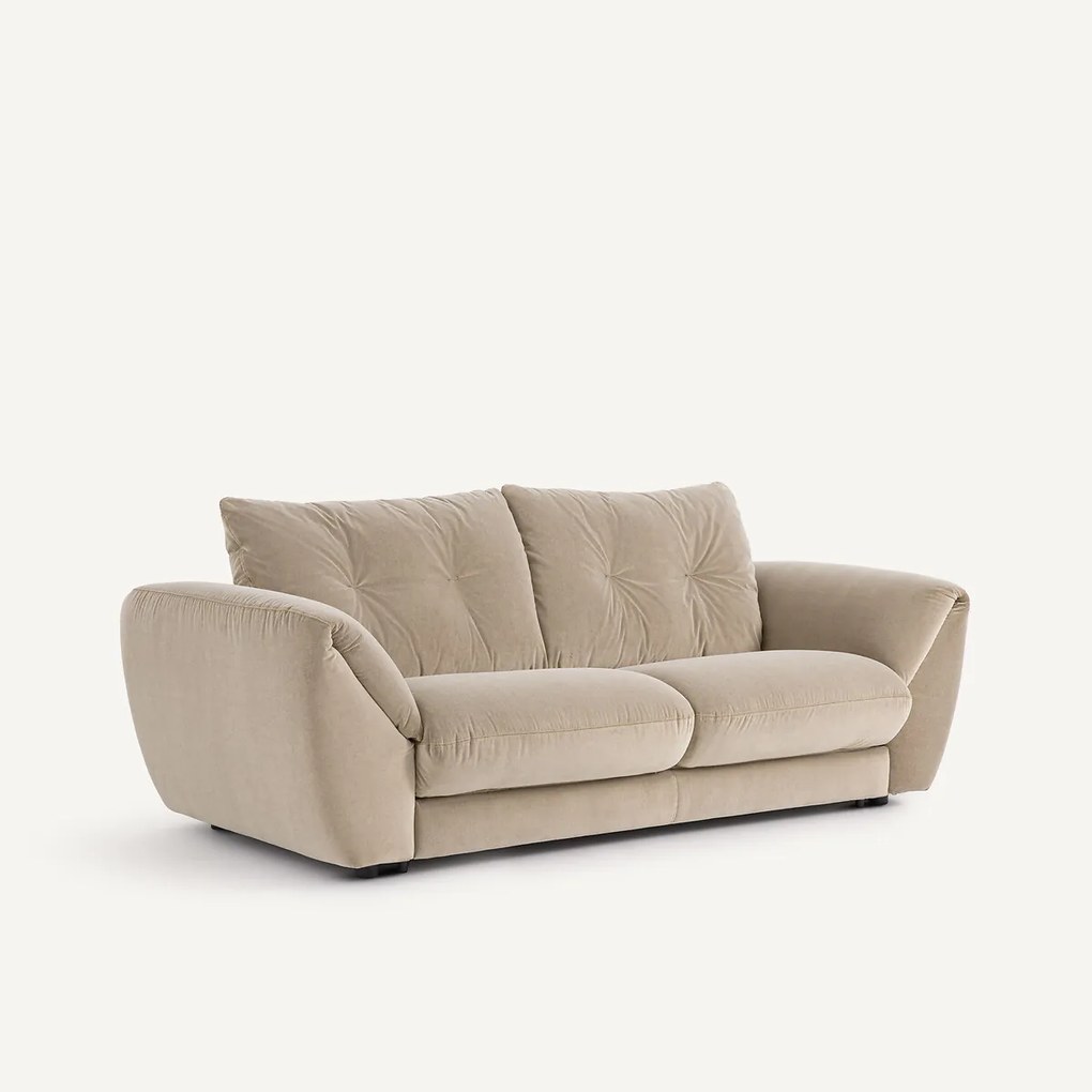 3-zits slaapbank van stonewashed fluweel, EDGAR