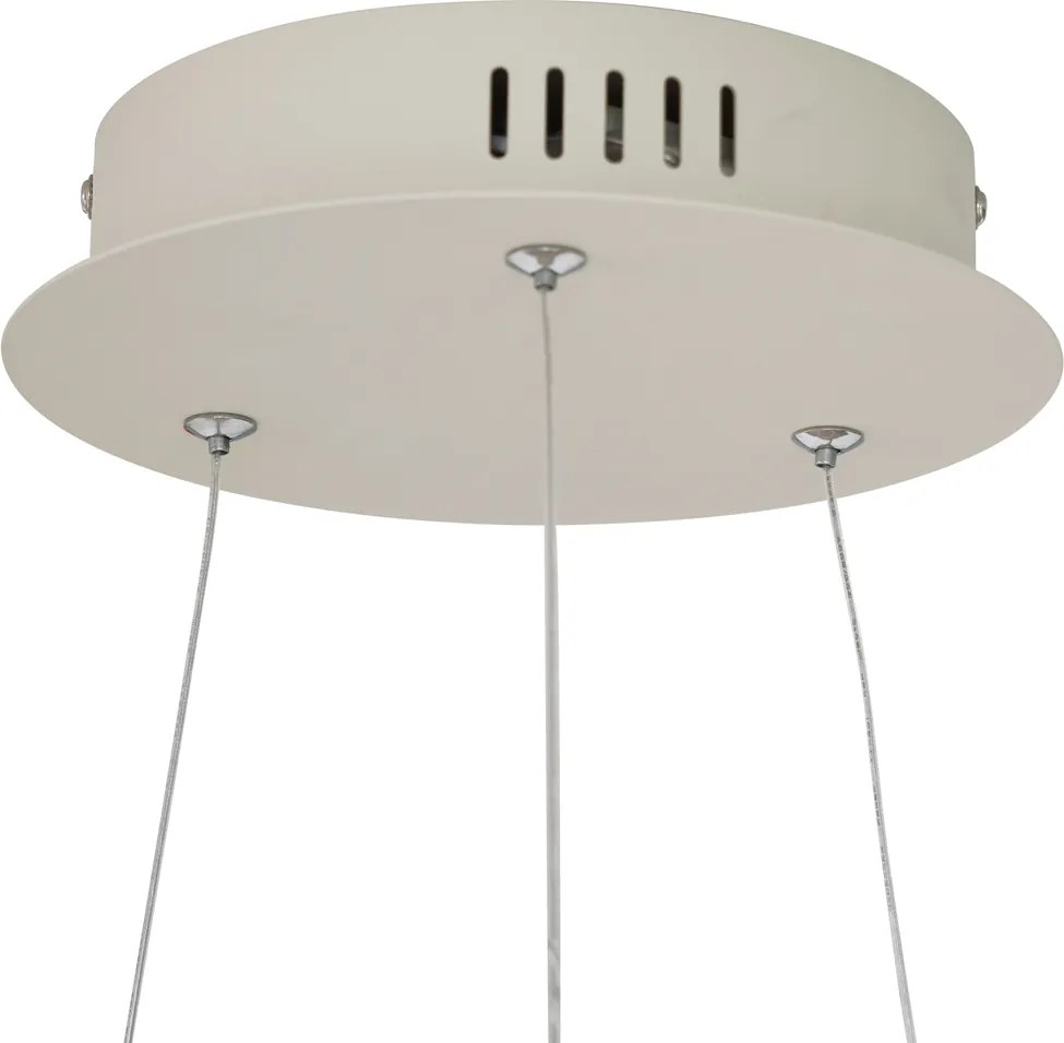 Design hanglamp beige 60cm incl. LED 3-staps dimbaar - Girello