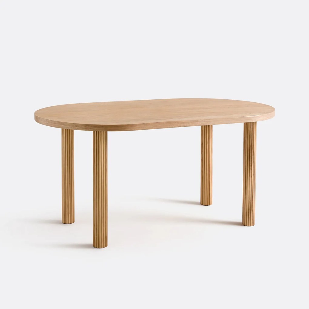 Set van 4 gecanneleerde tafelpoten, Alzar