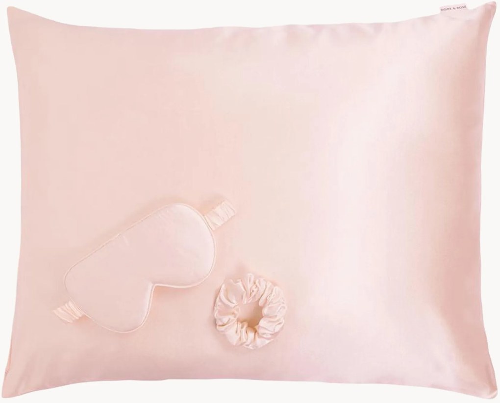 Zijden slaapset Rose L, 3-delig