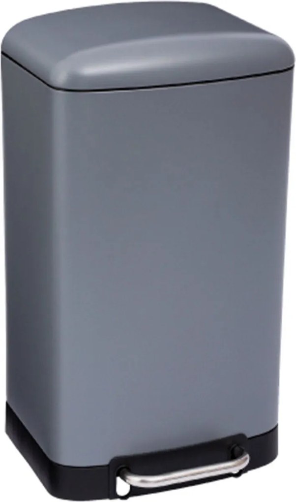 5Five Ariane Pedaalemmer - Grijs - 30 Liter - Metaal