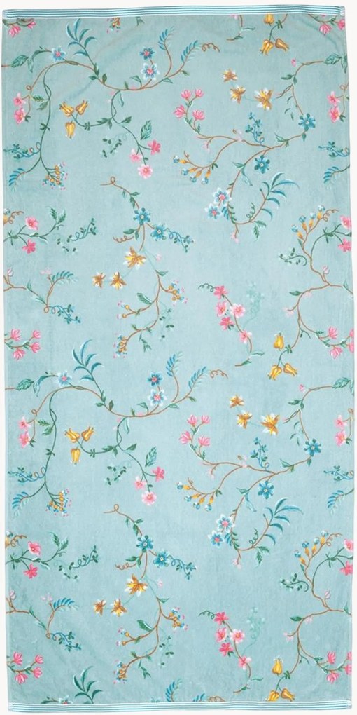 Fluweel & terry badhanddoek Les Fleurs